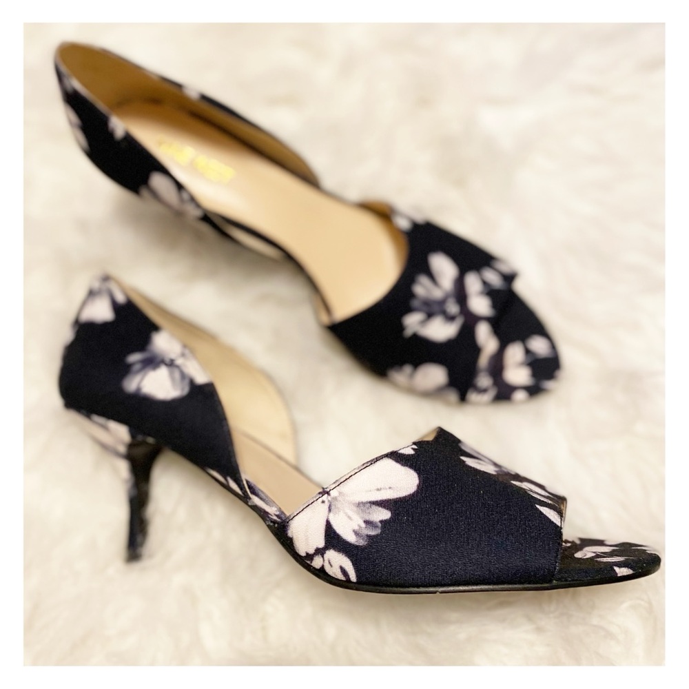 Nine West - Open Toe D’Orsay Kitten Heels sz.10.5